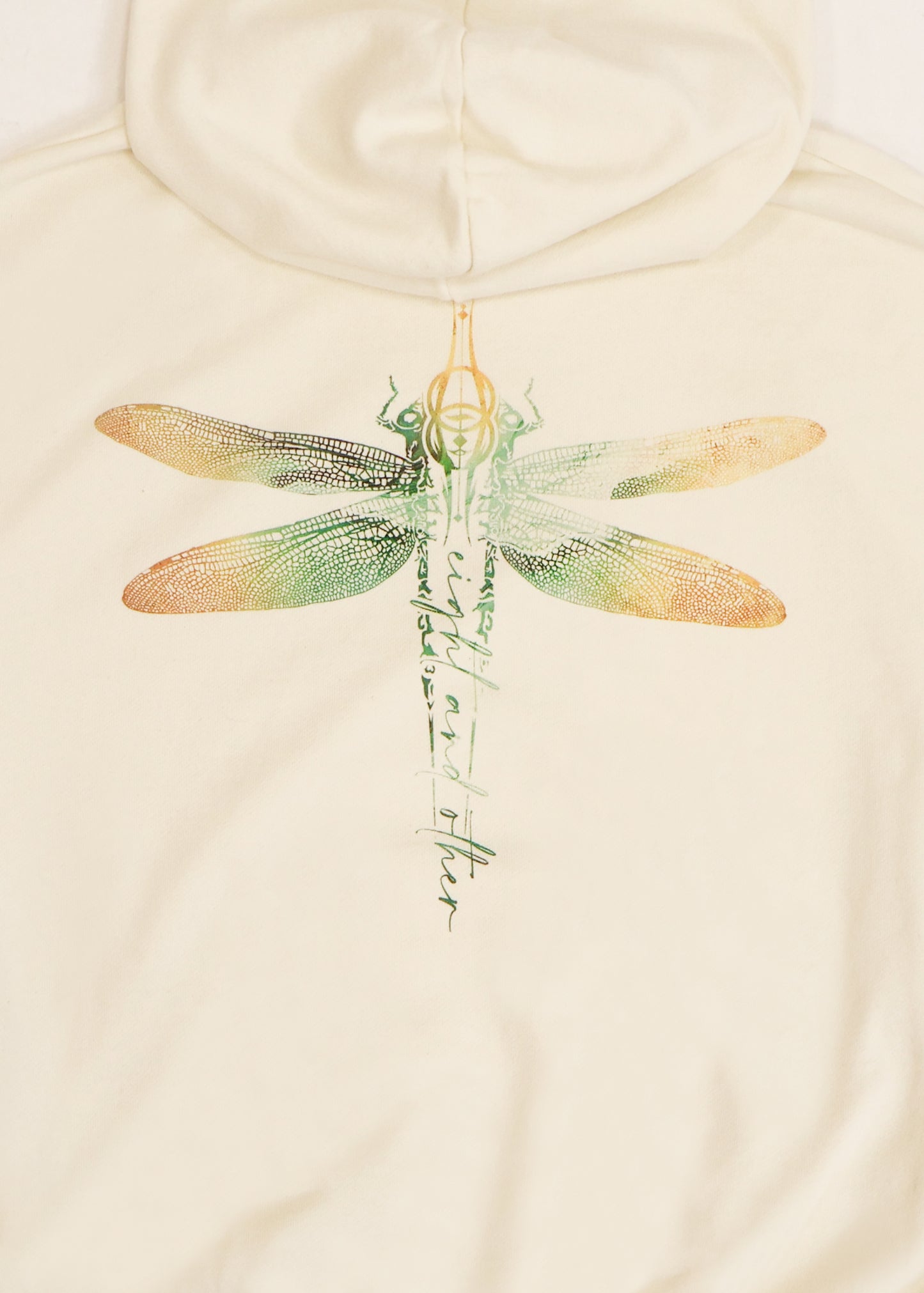 Cream Dragonfly Hoodie