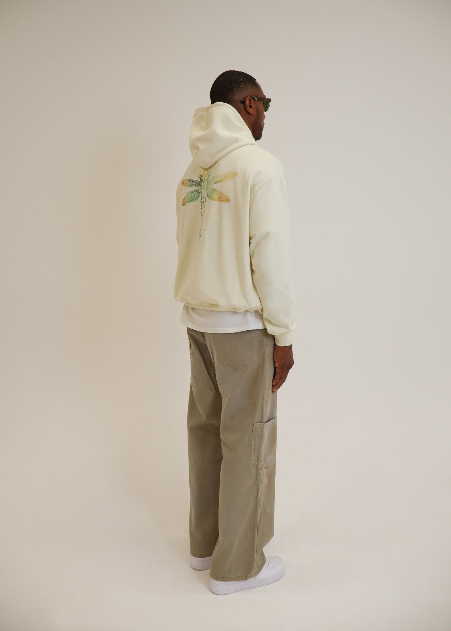 Cream Dragonfly Hoodie