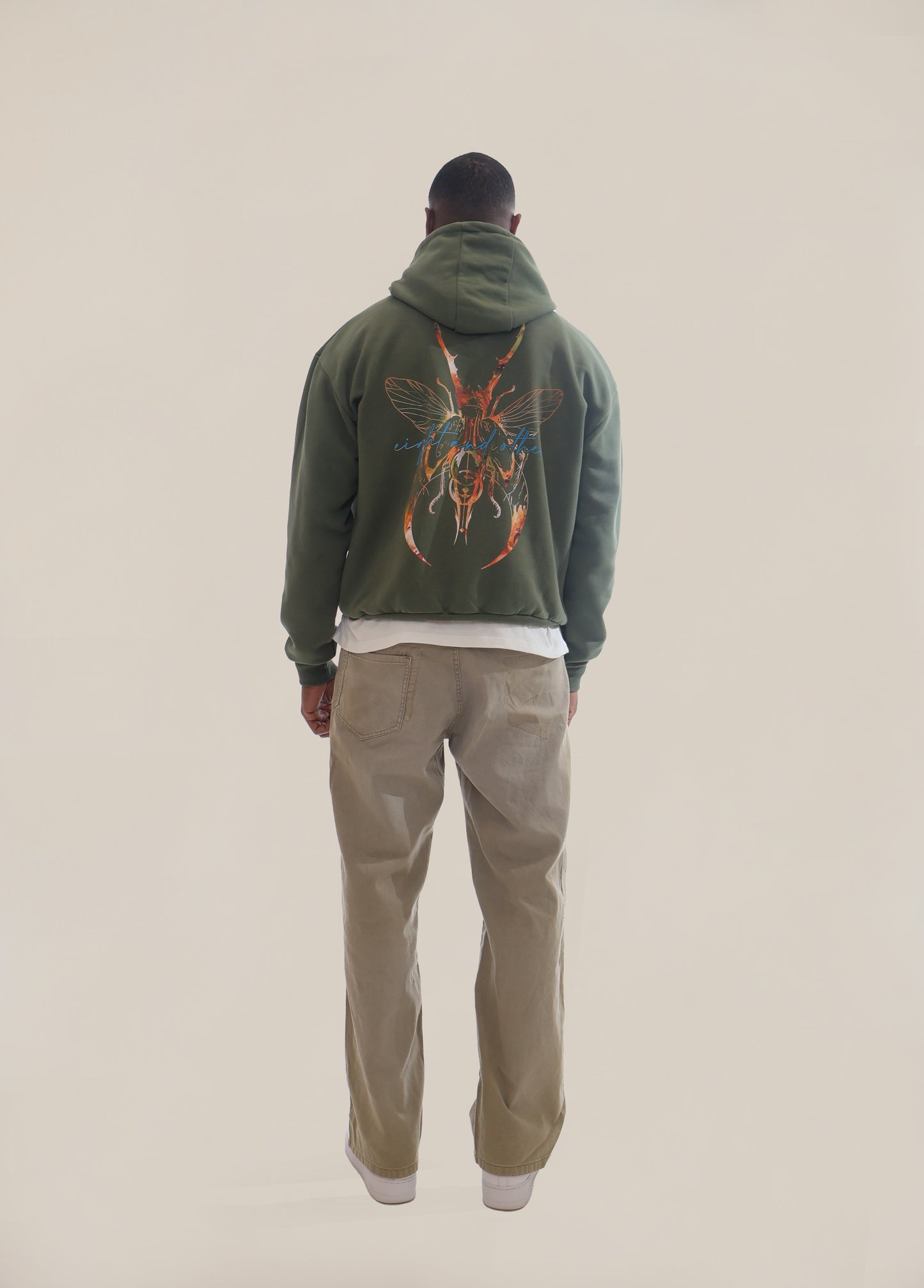 Khaki - Orange Beetle Hoodie