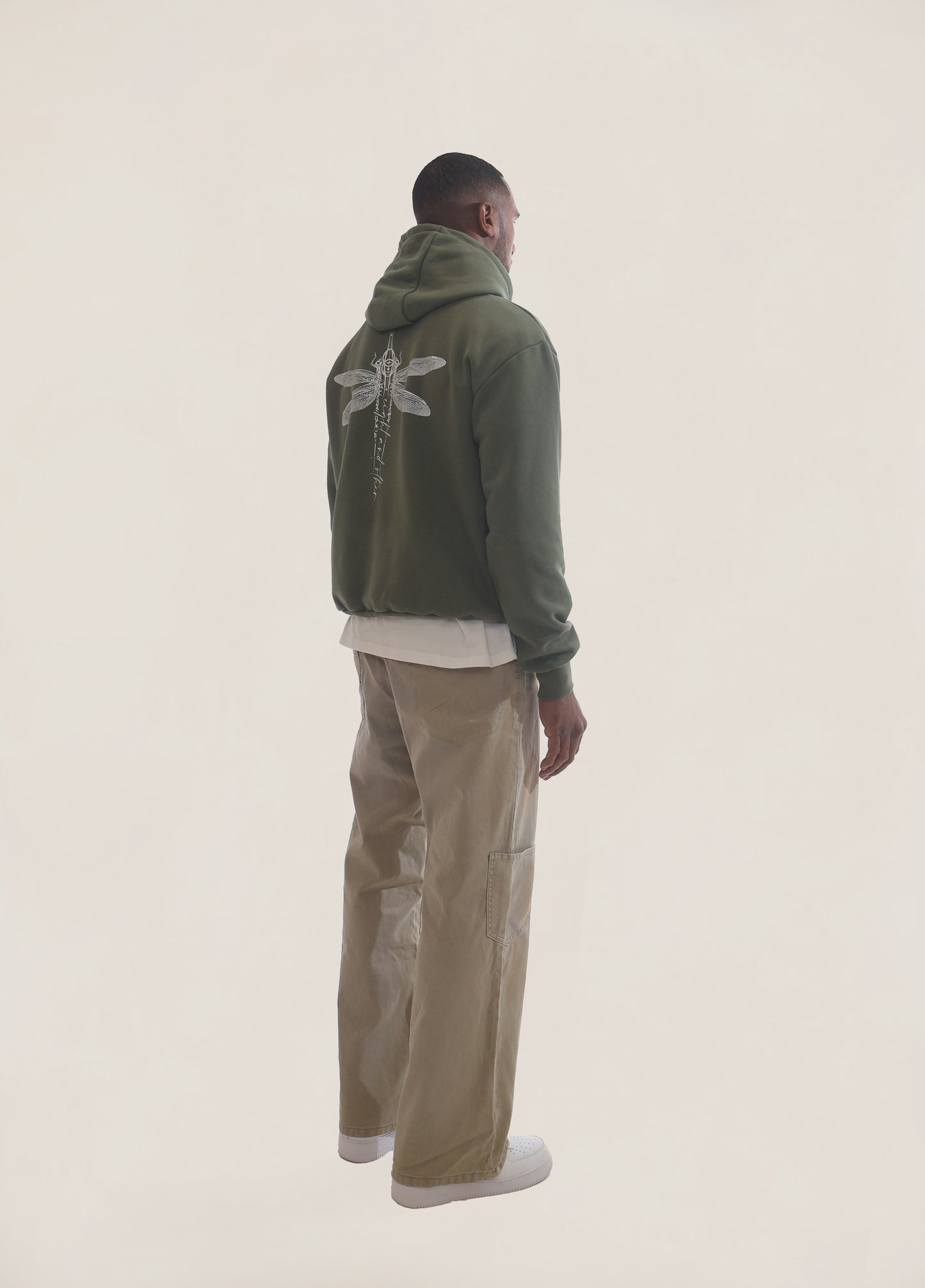 Khaki - Dragonfly Hoodie